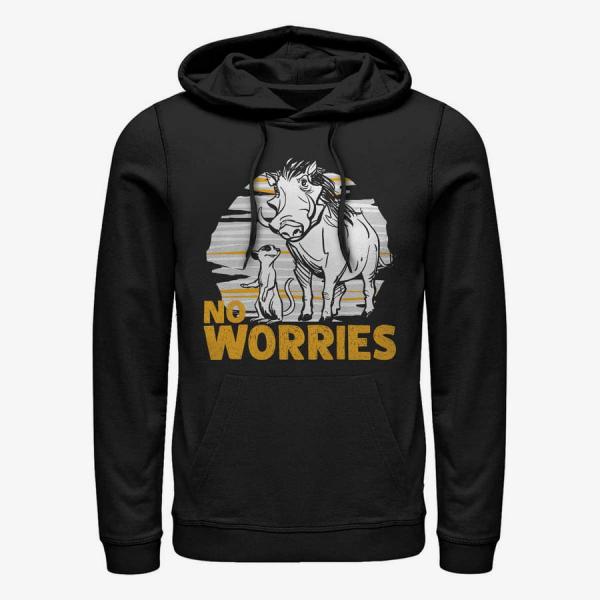 Queens Disney Lion King - No Worries Club Unisex Hoodie Black