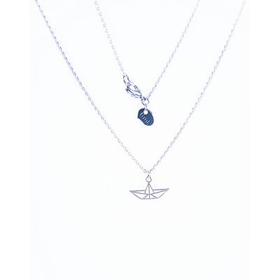 Náhrdelník Timi Boat Origami Necklace silver finishing