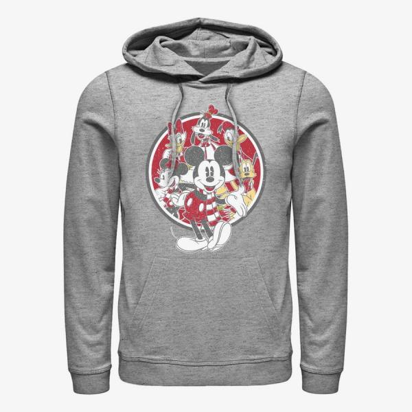 Mikina Merch Disney Mickey Classic - Vintage Mickey Friends Unisex Hoodie Heather Grey XXXL