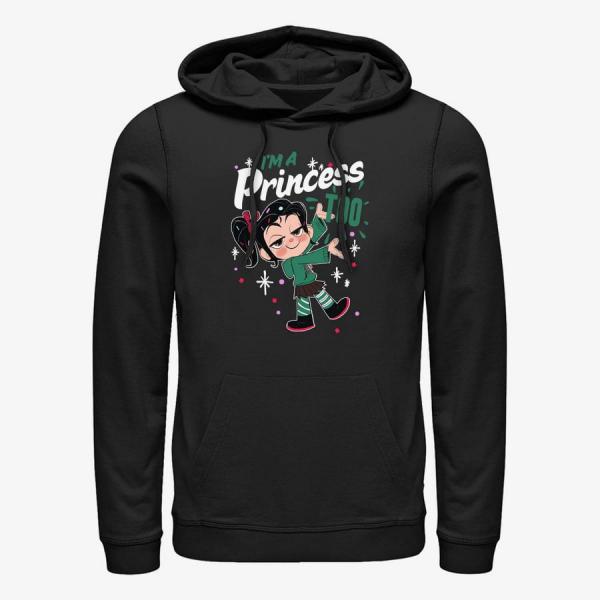 Queens Disney Wreck-It Ralph 2 - Princess Too Unisex Hoodie Black