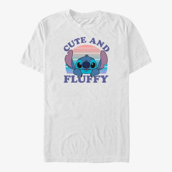 Queens Disney Lilo & Stitch - Cute and Fluffy Unisex T-Shirt White