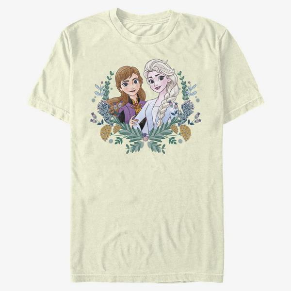 Tričko Merch Disney Frozen 2 - Frozen Wreath Unisex T-Shirt Natural M