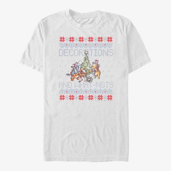 Tričko Merch Disney Winnie The Pooh - Pooh Isle Pattern Unisex T-Shirt White XXL