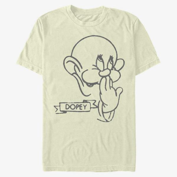 Tričko Merch Disney Snow White - Dopey Unisex T-Shirt Natural XL