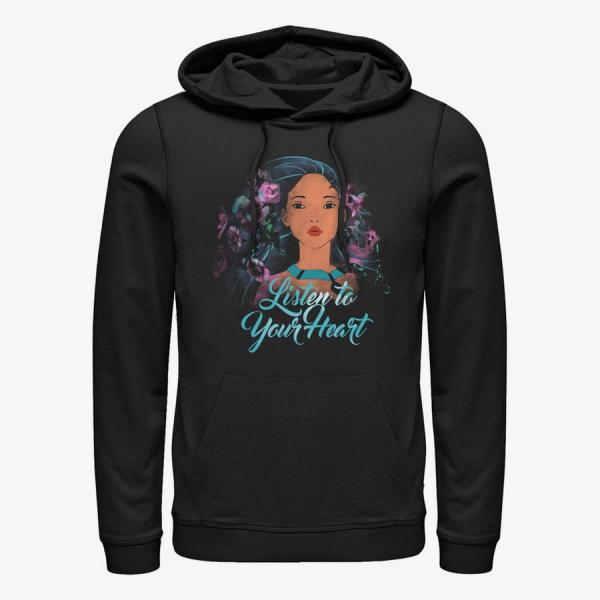 Queens Disney Pocahontas - Flower Pocahontas Unisex Hoodie Black