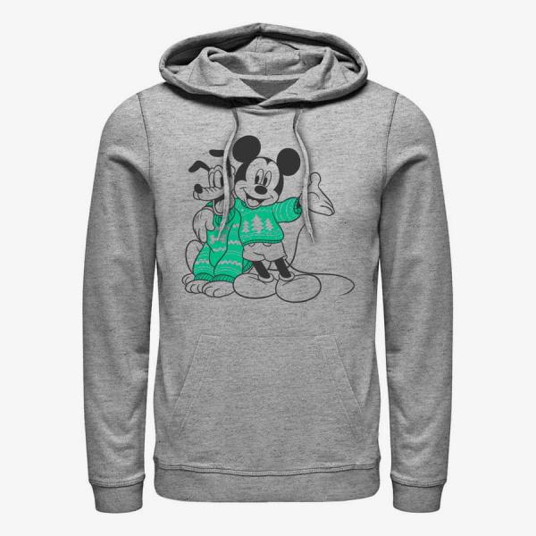 Mikina Merch Disney Mickey Classic - Sweater Pals Unisex Hoodie Heather Grey M