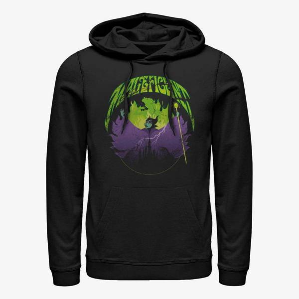 Queens Disney Sleeping Beauty - Maleficent Rock Unisex Hoodie Black