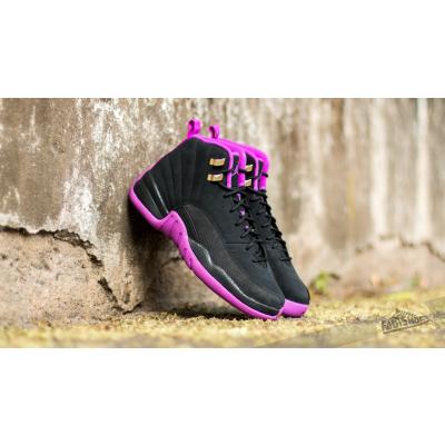 Jordan Air 12 Retro GG (GS) Black/ Metallic Gold Star-Hyper Violet