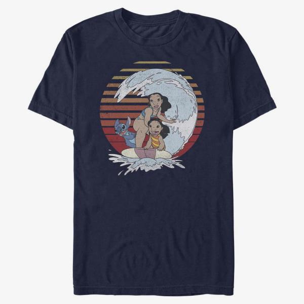 Queens Disney Classics Lilo & Stitch - Groupt Shot Unisex T-Shirt Navy Blue