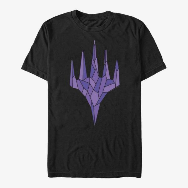 Tričko Merch Magic: The Gathering - Black Crystal Unisex T-Shirt Black M