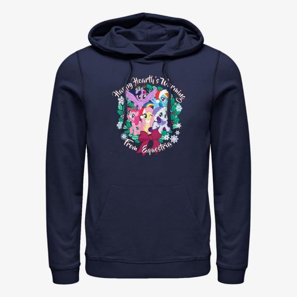 Mikina Merch Hasbro Vault My Little Pony - Happy Hearth's Warming Unisex Hoodie Navy Blue XXL