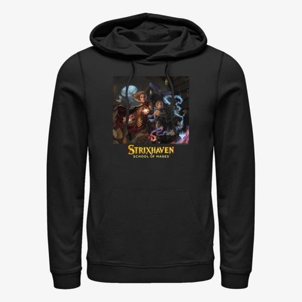 Mikina Merch Magic: The Gathering - Red Blue Magic Unisex Hoodie Black L