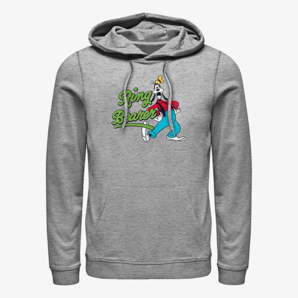 Queens Disney Classics Mickey & Friends - Ring Goofy Unisex Hoodie Heather Grey