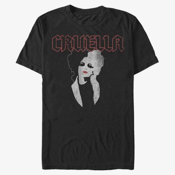 Tričko Merch Disney Classics DNCA - CRUELLA ROCK T Unisex T-Shirt Black S