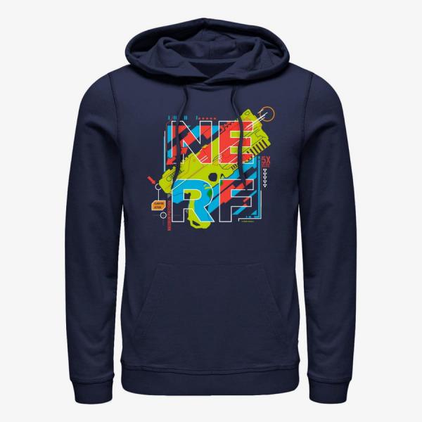 Mikina Merch Hasbro Vault Nerf - Maximum Precision Unisex Hoodie Navy Blue M