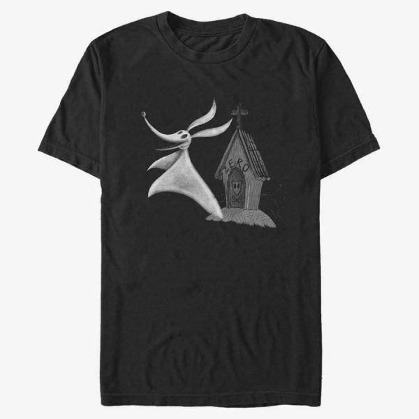 Tričko Merch Disney Classics Nightmare Before Christmas - Zero Unisex T-Shirt Black XXL