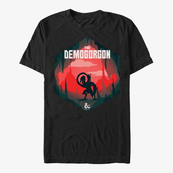 Tričko Merch Dungeons & Dragons - The Demogorgan Hexagon Unisex T-Shirt Black S