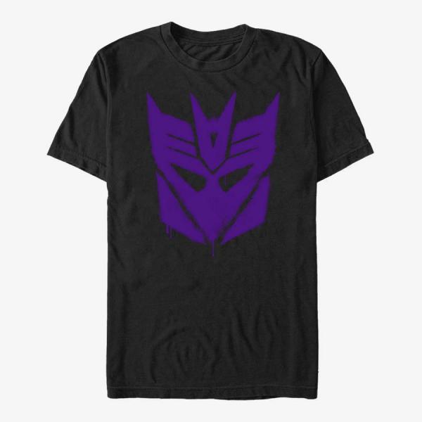 Tričko Merch Hasbro Vault Transformers - Decepticon Graffiti Logo Unisex T-Shirt Black L
