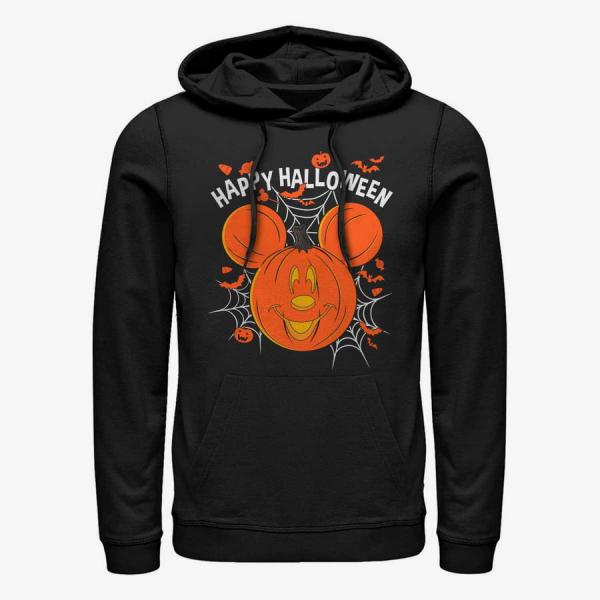 Queens Disney Classics Mickey Classic - MICKEY MOUSE JACK O LANTERN Unisex Hoodie Black