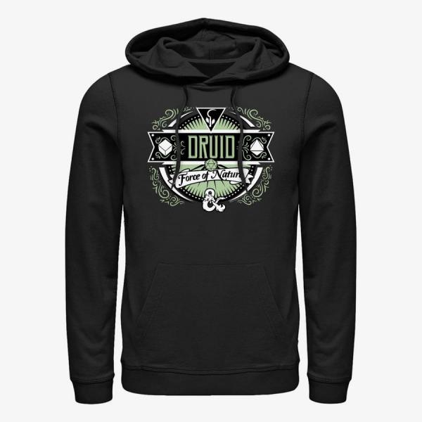 Queens Dungeons & Dragons - Druid Label Unisex Hoodie Black