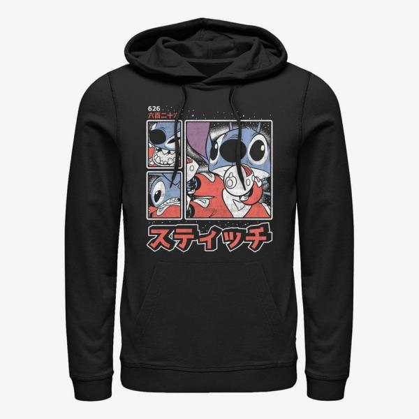 Queens Disney Classics Lilo & Stitch - Stitch Kanji Unisex Hoodie Black