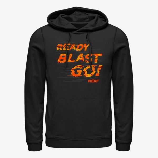 Mikina Merch Hasbro Vault Nerf - Ready Blast Go Unisex Hoodie Black XL