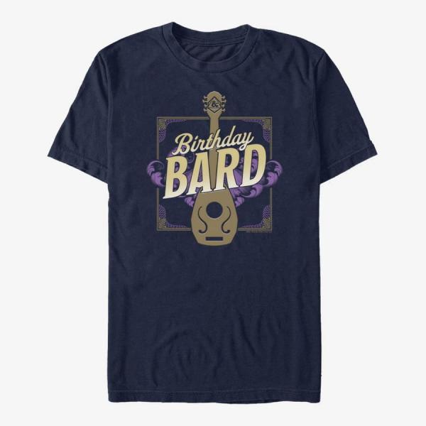 Tričko Merch Dungeons & Dragons - Bard Birthday Unisex T-Shirt Navy Blue S