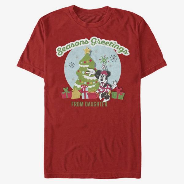 Queens Disney Classics Mickey Classic - Greetings From Daughter Unisex T-Shirt Red