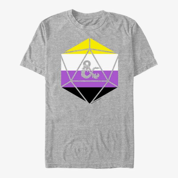 Queens Dungeons & Dragons - Non Binary Ampersand Unisex T-Shirt Heather Grey
