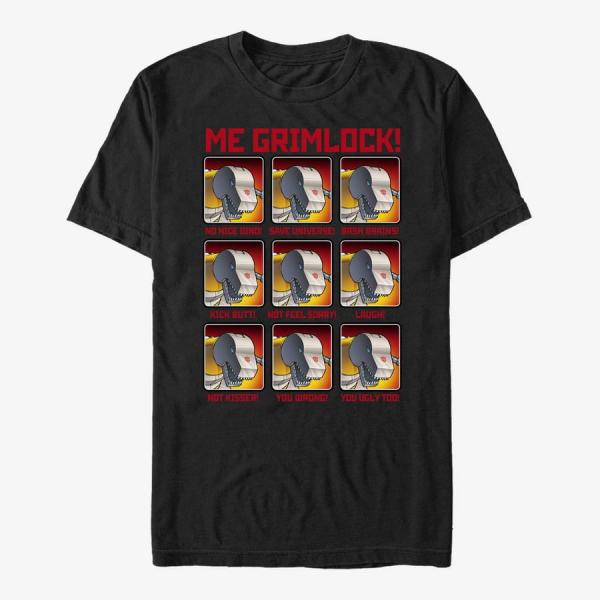 Tričko Merch Hasbro Vault Transformers - Grimlock Emotes Unisex T-Shirt Black L