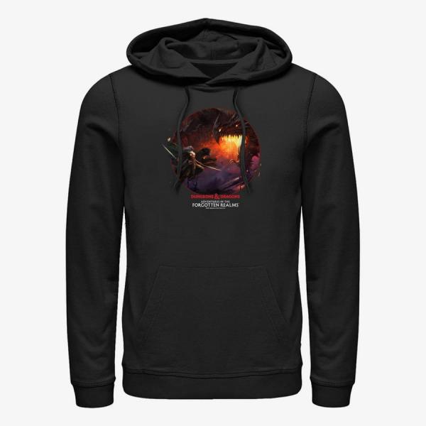 Mikina Merch Magic: The Gathering - Drizzt Fight Unisex Hoodie Black XXL
