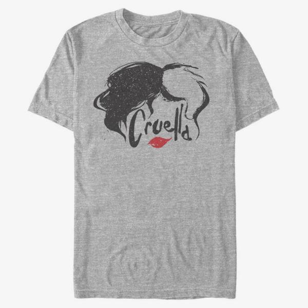 Tričko Merch Disney Classics DNCA - Simply Cruella Unisex T-Shirt Heather Grey M
