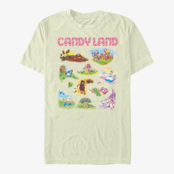 Tričko Merch Hasbro Vault Candy Land - Candyland Locale Unisex T-Shirt Natural M