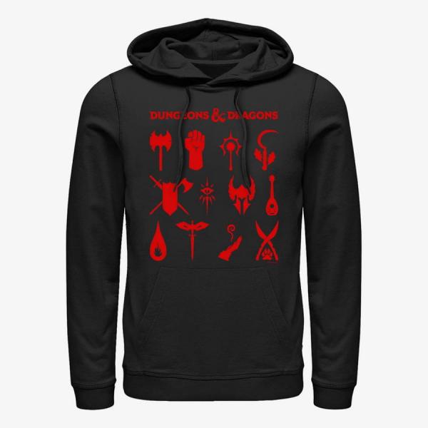 Queens Dungeons & Dragons - Dungeon Classes Unisex Hoodie Black