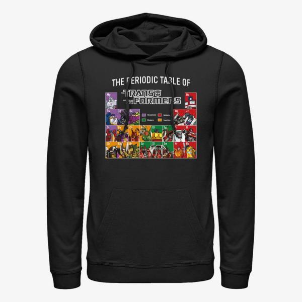 Mikina Merch Hasbro Transformers - Periodic Transformers Unisex Hoodie Black S
