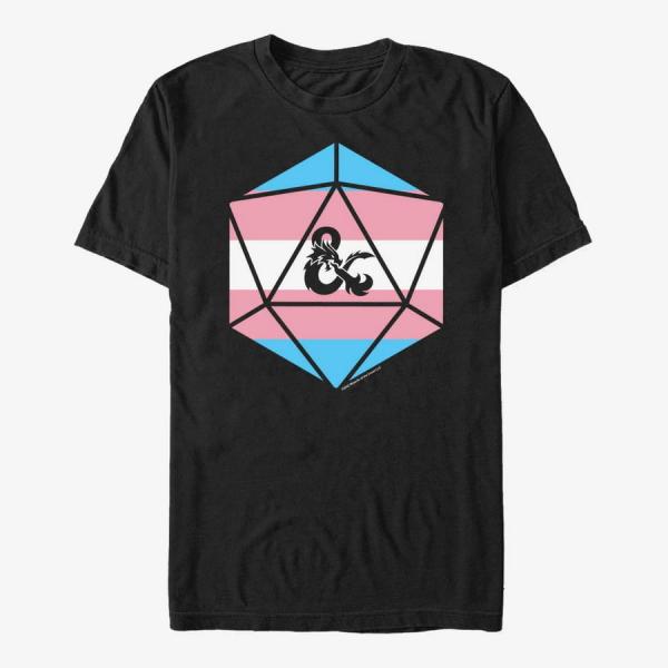 Tričko Merch Dungeons & Dragons - Trans Ampersand Unisex T-Shirt Black L