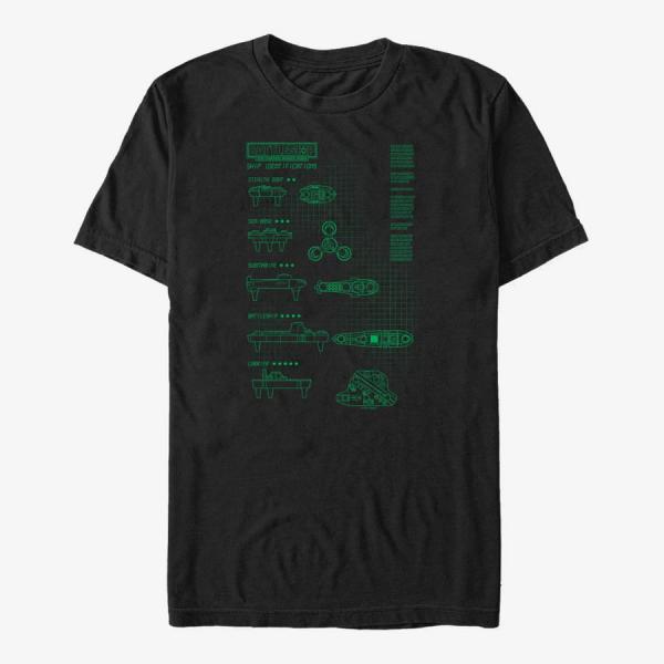 Tričko Merch Hasbro Vault Battleship - SHIP IDENTIFICATIONS LCD Unisex T-Shirt Black XXXL