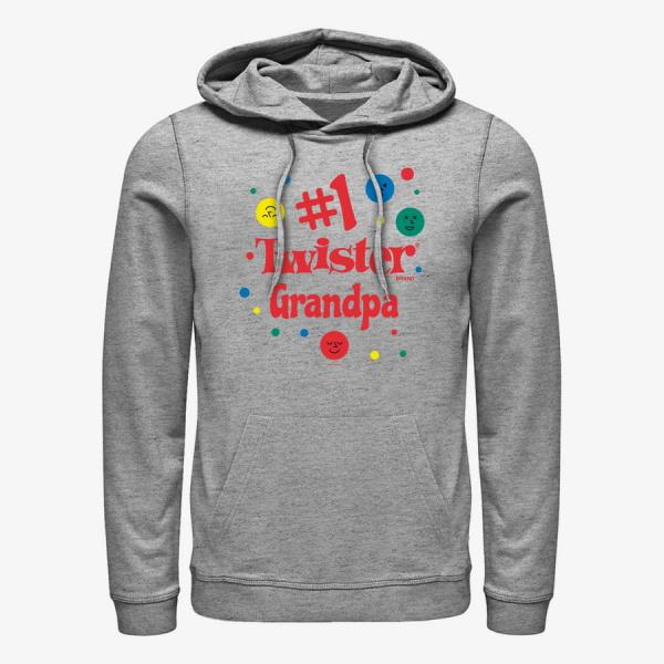 Mikina Merch Hasbro Vault Twister - Number 1 Grandpa Unisex Hoodie Heather Grey M