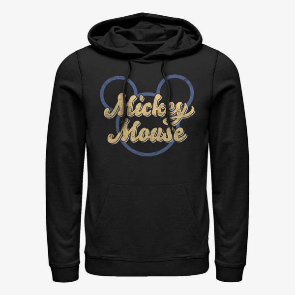 Queens Disney Classics Mickey & Friends - Mickey Script Unisex Hoodie Black