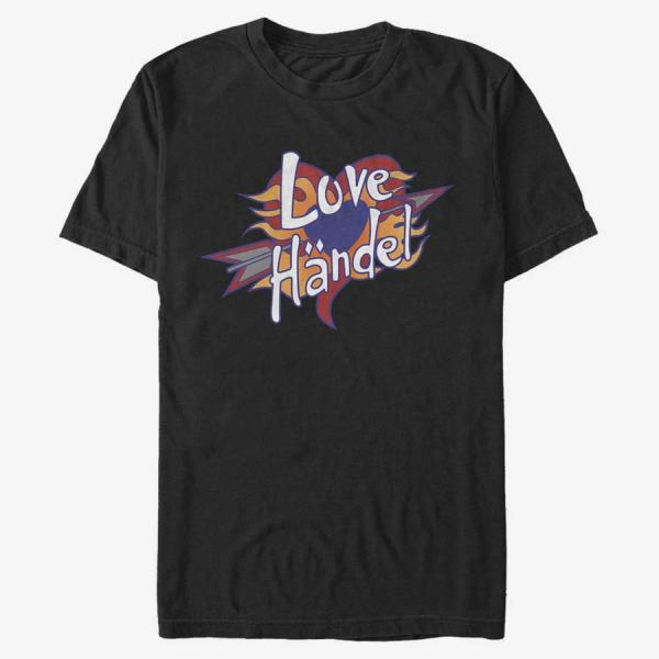 Queens Disney Classics Phineas And Ferb - LOVE HANDLE Unisex T-Shirt Black