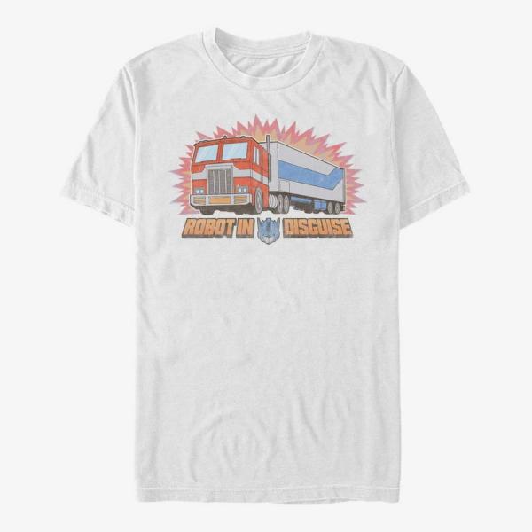 Queens Hasbro Vault Transformers - Optimus in Disguise Unisex T-Shirt White