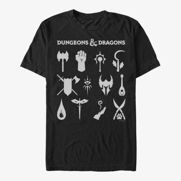 Tričko Merch Dungeons & Dragons - Dungeon Classes Unisex T-Shirt Black M