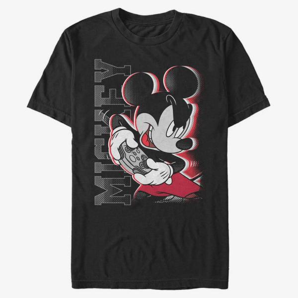 Tričko Merch Disney Classics Mickey Mouse - Mickey Gamer Unisex T-Shirt Black XL