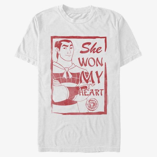 Queens Disney Classics Mulan - Shang She Won My Heart Unisex T-Shirt White