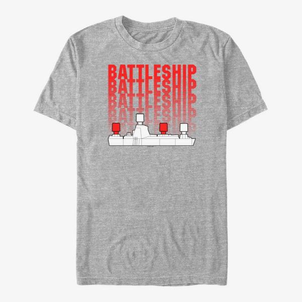 Queens Hasbro Vault Battleship - REPEATING BATTLESHIP Unisex T-Shirt Heather Grey