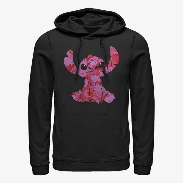 Mikina Merch Disney Classics Lilo & Stitch - Stitch Heart Fill Unisex Hoodie Black XXXL
