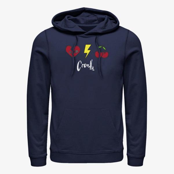 Queens Disney Classics DNCA - Cruella Patches Unisex Hoodie Navy Blue