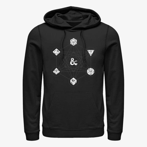 Queens Dungeons & Dragons - 6 DIE WITH METATRON GEOMETRY Unisex Hoodie Black