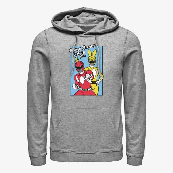 Queens Hasbro Vault Power Rangers - Some Bunny Unisex Hoodie Heather Grey