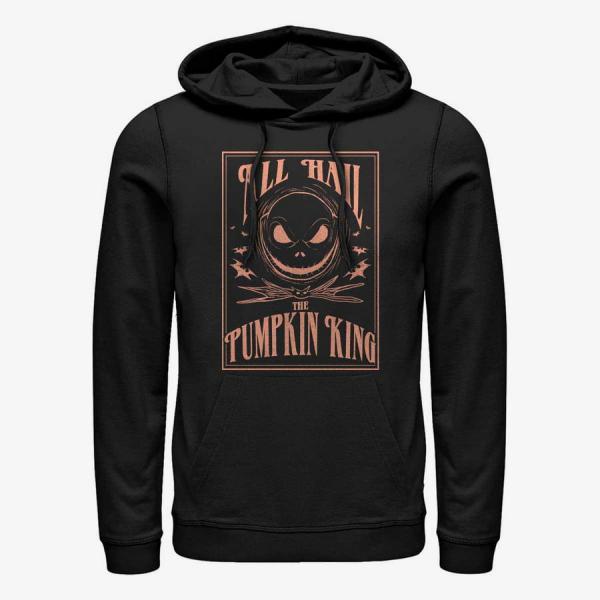 Mikina Merch Disney Classics Nightmare Before Christmas - Hail The PumpkinKing Unisex Hoodie Black M